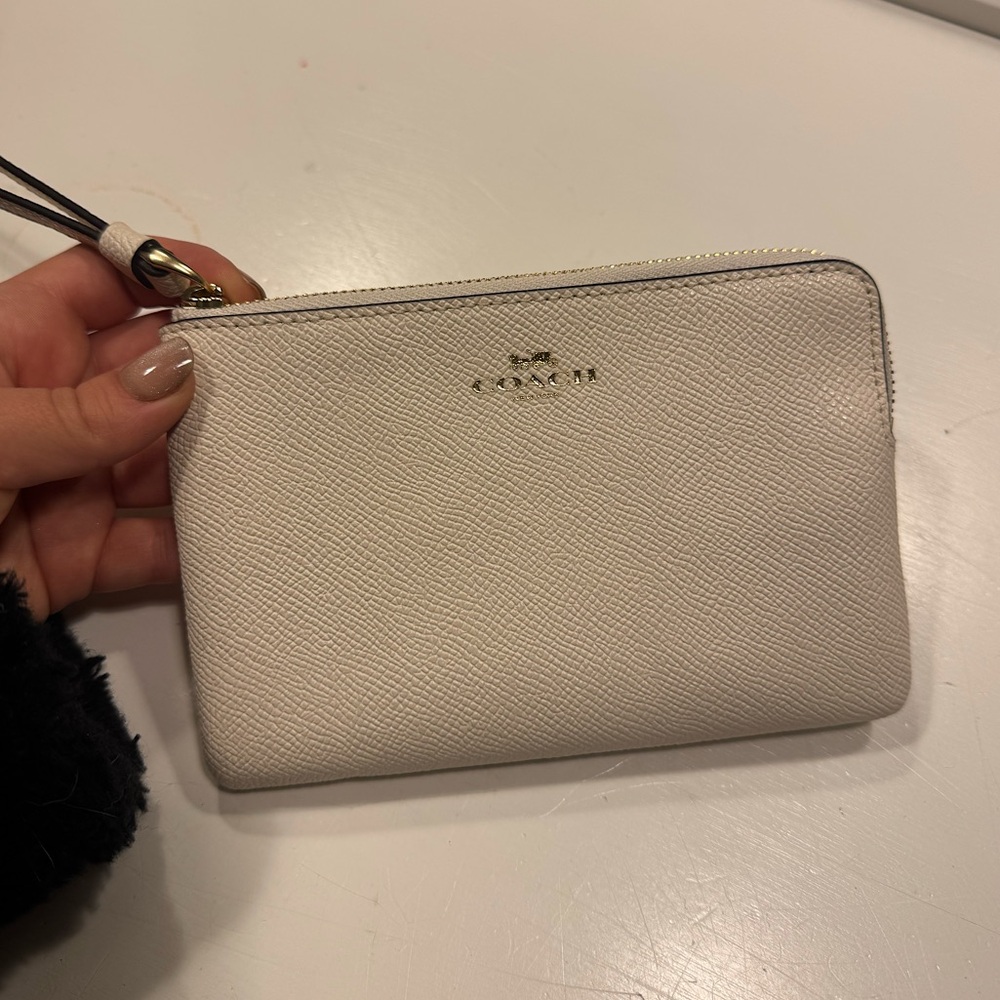 Coach Wristlet - White BARELY USED